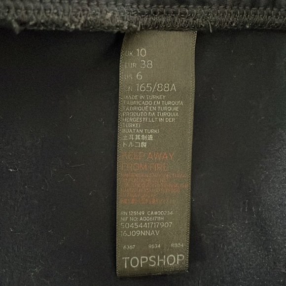 TOPSHOP Navy Pink Red Side Stripe Track Straight Leg Stretch Drawstring Pant 6 S - Picture 8 of 10